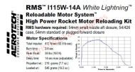 Aerotech I115W-14A White Lightning Rocket Motor