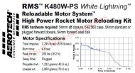 Aerotech K480W-P White Lightning Rocket Motor