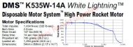 Aerotech K535W-14A White Lightning DMS Rocket Motor
