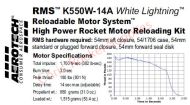 Aerotech K550W-14A White Lightning Rocket Motor