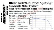 Aerotech K700W-P White Lightning Rocket Motor