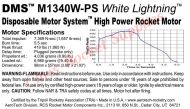 Aerotech M1340 White Lightning Rocket Motor